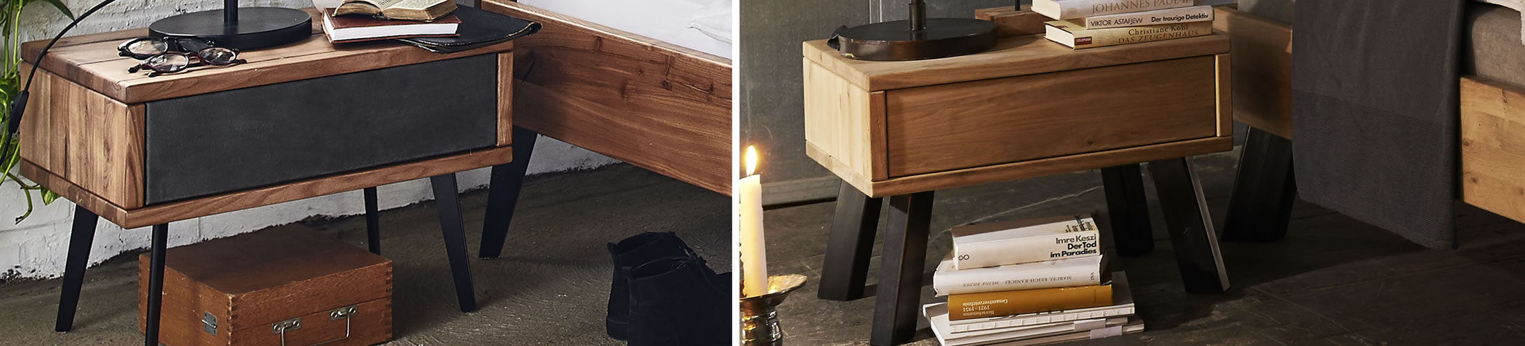 Nachttische aus Massivholz für moderne Betten